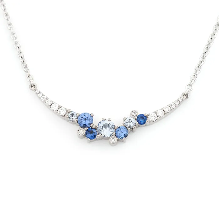 Keto Meadow necklace Blue Crown Diamond Arc Design Jussi Louesalmi Necklaces Keto Meadow necklace Blue Crown Diamond Arc Design Jussi Louesalmi Necklaces
