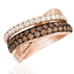 Le Vian Chocolate and Vanilla Diamond Ring 132 CTW International Diamond Center Rings Le Vian Chocolate and Vanilla Diamond Ring 132 CTW International Diamond Center Rings