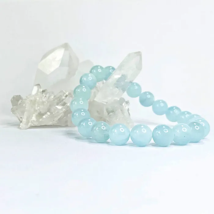 Magic Crystals Blue Aquamarine Beaded Bracelet Bracelets