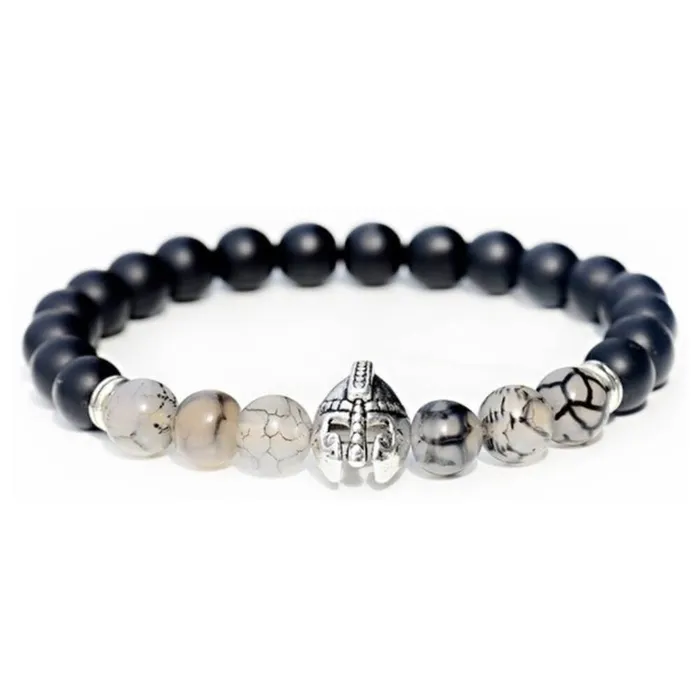 Magic Crystals Bracelets Tourmalinated Quartz and Black Onyx Matte Stone Warrior Bracelet Magic Crystals Bracelets Tourmalinated Quartz and Black Onyx Matte Stone Warrior Bracelet