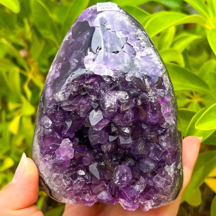 Magic Crystals Charm Necklaces Polished Amethyst Geode Cluster Cathedral Amethyst Group 1