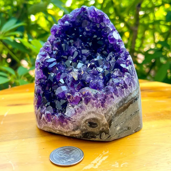 Magic Crystals Charm Necklaces Polished Amethyst Geode Cluster Cathedral Amethyst Group 1
