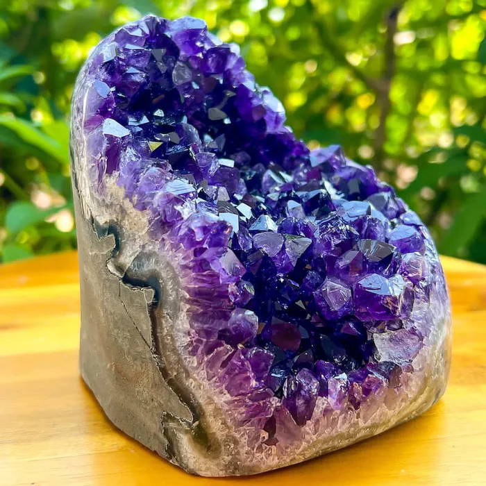 Magic Crystals Charm Necklaces Polished Amethyst Geode Cluster Cathedral Amethyst Group 1