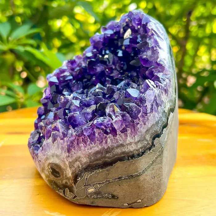 Magic Crystals Charm Necklaces Polished Amethyst Geode Cluster Cathedral Amethyst Group 1
