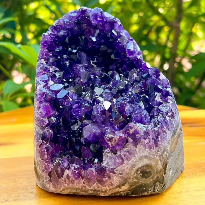 Magic Crystals Charm Necklaces Polished Amethyst Geode Cluster Cathedral Amethyst Group 1