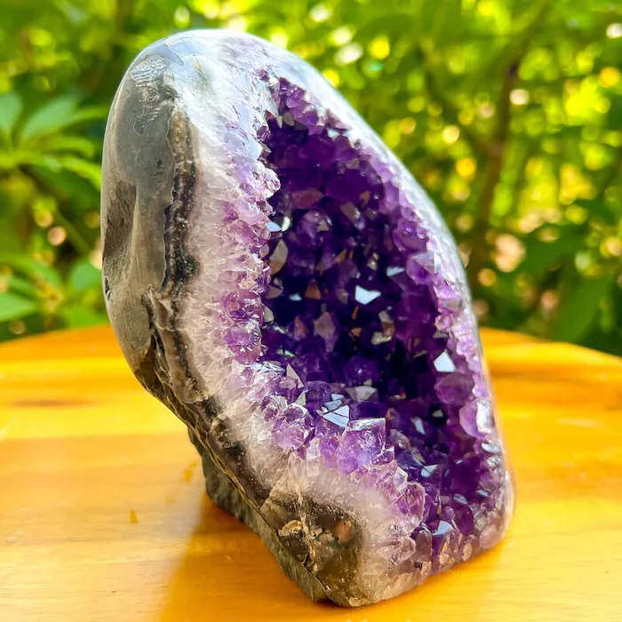 Magic Crystals Charm Necklaces Polished Amethyst Geode Cluster Cathedral Amethyst Group 1