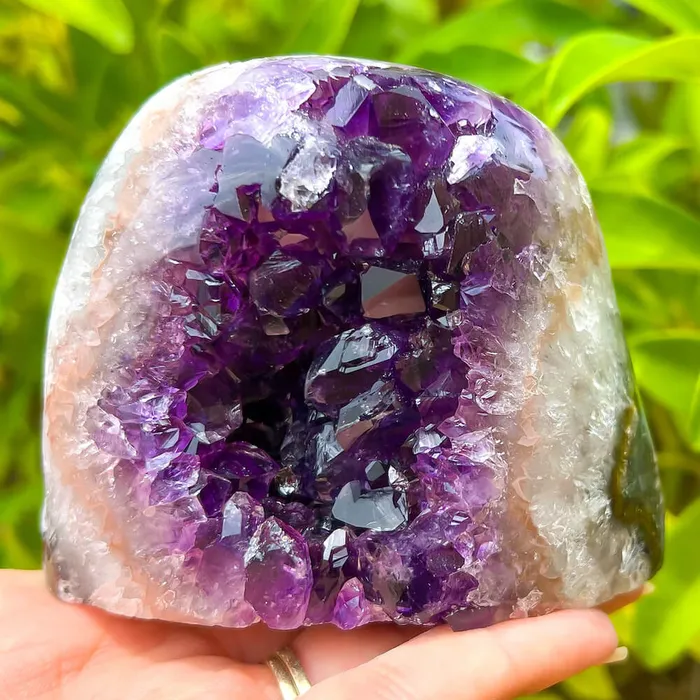 Magic Crystals Charm Necklaces Polished Amethyst Geode Cluster Cathedral Amethyst Group 1