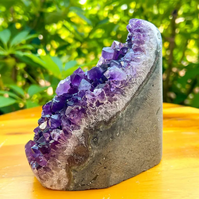 Magic Crystals Charm Necklaces Polished Amethyst Geode Cluster Cathedral Amethyst Group 1