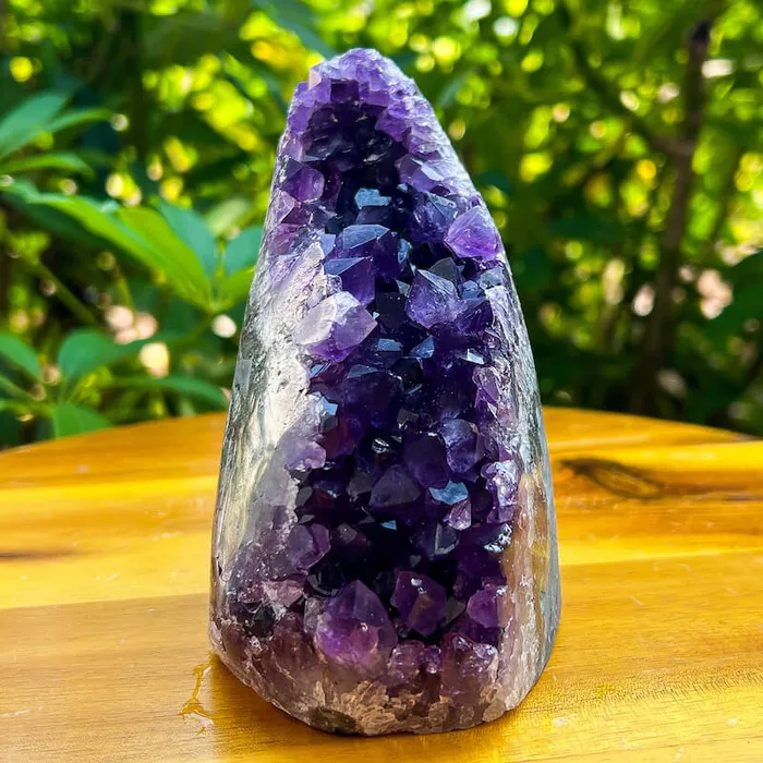 Magic Crystals Charm Necklaces Polished Amethyst Geode Cluster Cathedral Amethyst Group 1