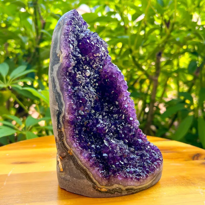 Magic Crystals Charm Necklaces Polished Amethyst Geode Cluster Cathedral Amethyst Group 1
