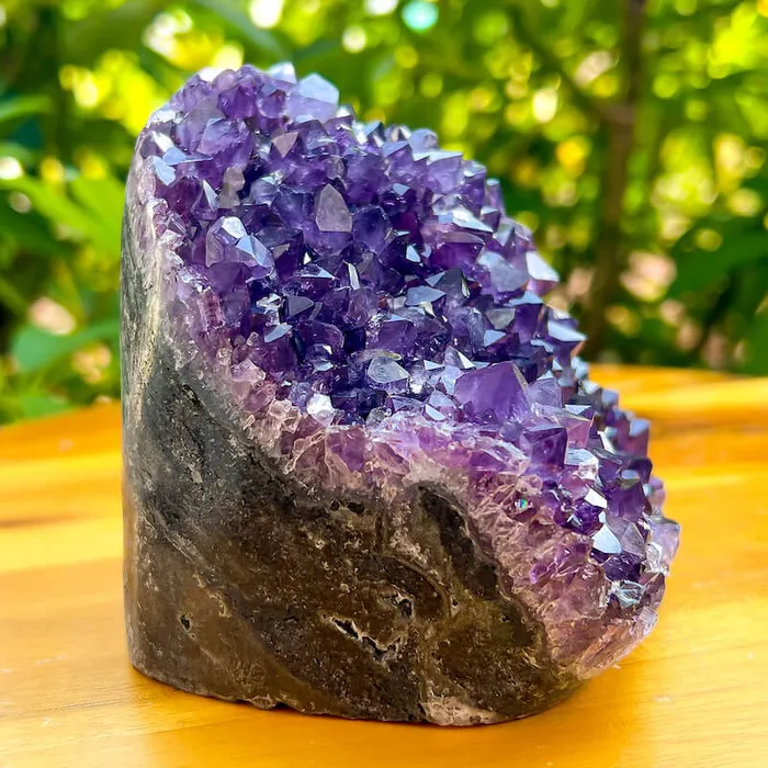 Magic Crystals Charm Necklaces Polished Amethyst Geode Cluster Cathedral Amethyst Group 1