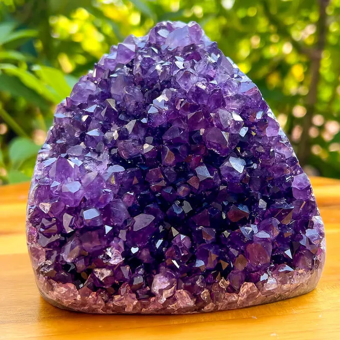 Magic Crystals Charm Necklaces Polished Amethyst Geode Cluster Cathedral Amethyst Group 1