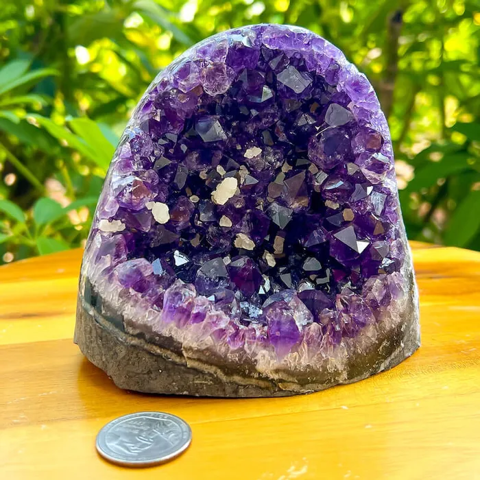 Magic Crystals Charm Necklaces Polished Amethyst Geode Cluster Cathedral Amethyst Group 1