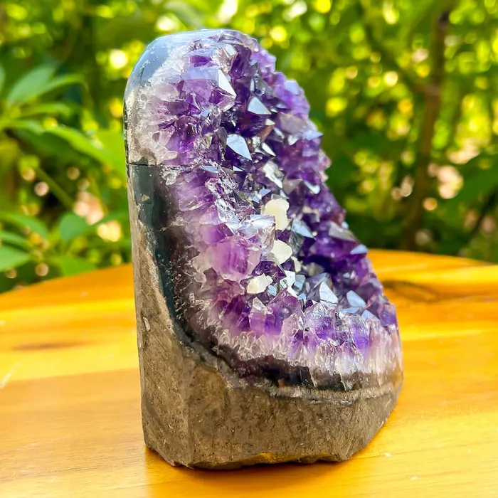 Magic Crystals Charm Necklaces Polished Amethyst Geode Cluster Cathedral Amethyst Group 1