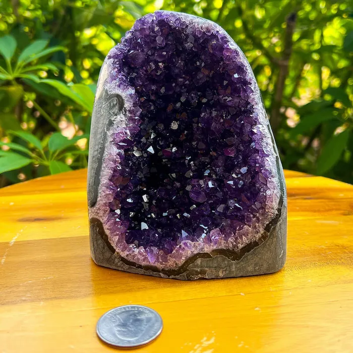 Magic Crystals Charm Necklaces Polished Amethyst Geode Cluster Cathedral Amethyst Group 1