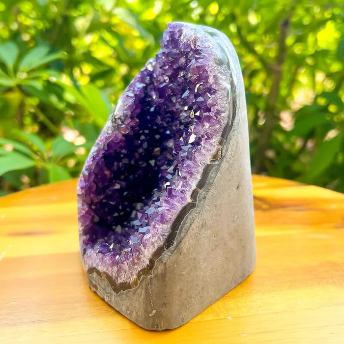 Magic Crystals Charm Necklaces Polished Amethyst Geode Cluster Cathedral Amethyst Group 1