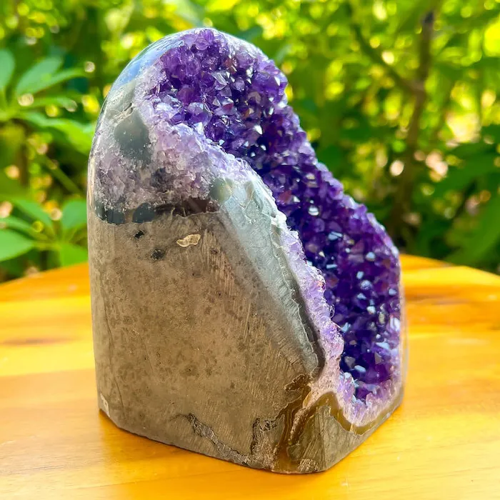Magic Crystals Charm Necklaces Polished Amethyst Geode Cluster Cathedral Amethyst Group 1