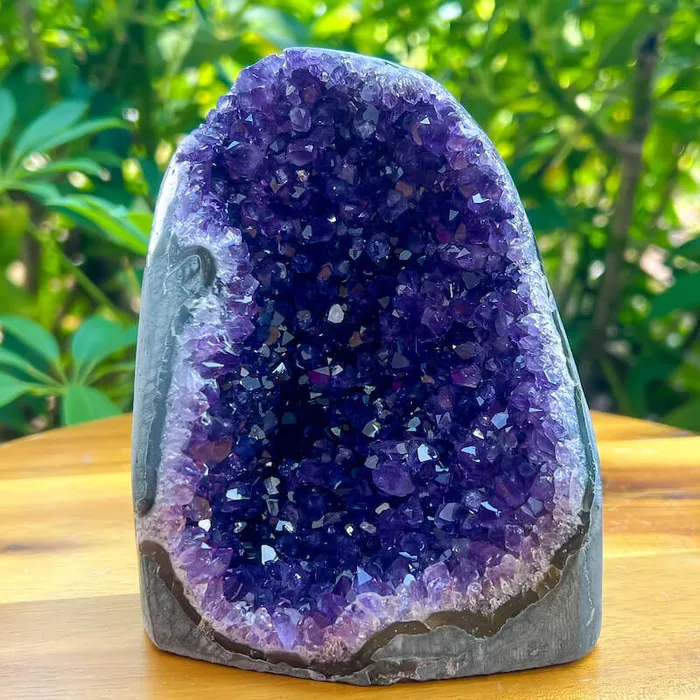 Magic Crystals Charm Necklaces Polished Amethyst Geode Cluster Cathedral Amethyst Group 1