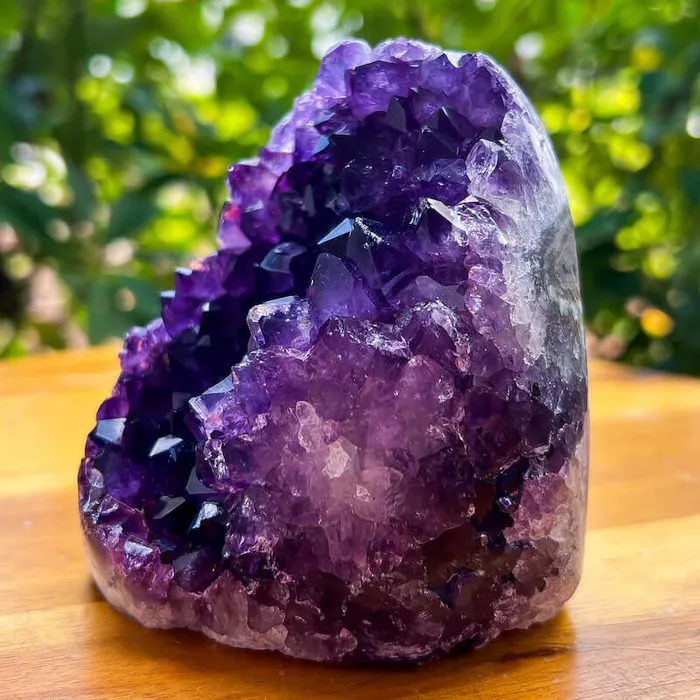 Magic Crystals Charm Necklaces Polished Amethyst Geode Cluster Cathedral Amethyst Group 1