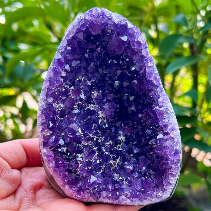 Magic Crystals Charm Necklaces Polished Amethyst Geode Cluster Cathedral Amethyst Group 1