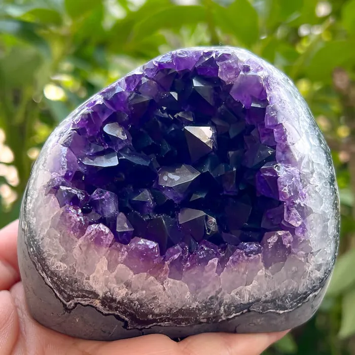 Magic Crystals Charm Necklaces Polished Amethyst Geode Cluster Cathedral Amethyst Group 1