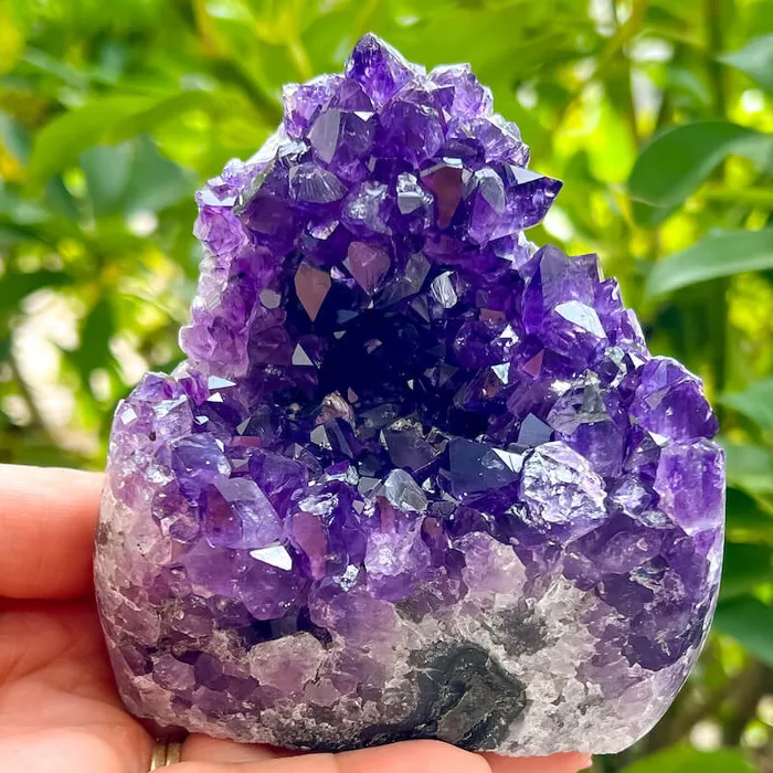 Magic Crystals Charm Necklaces Polished Amethyst Geode Cluster Cathedral Amethyst Group 1