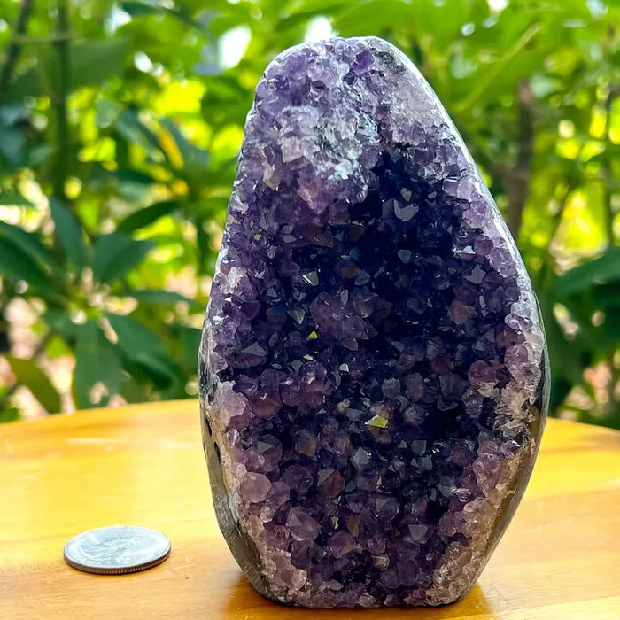 Magic Crystals Charm Necklaces Polished Amethyst Geode Cluster Cathedral Amethyst Group 1