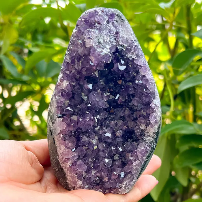 Magic Crystals Charm Necklaces Polished Amethyst Geode Cluster Cathedral Amethyst Group 1