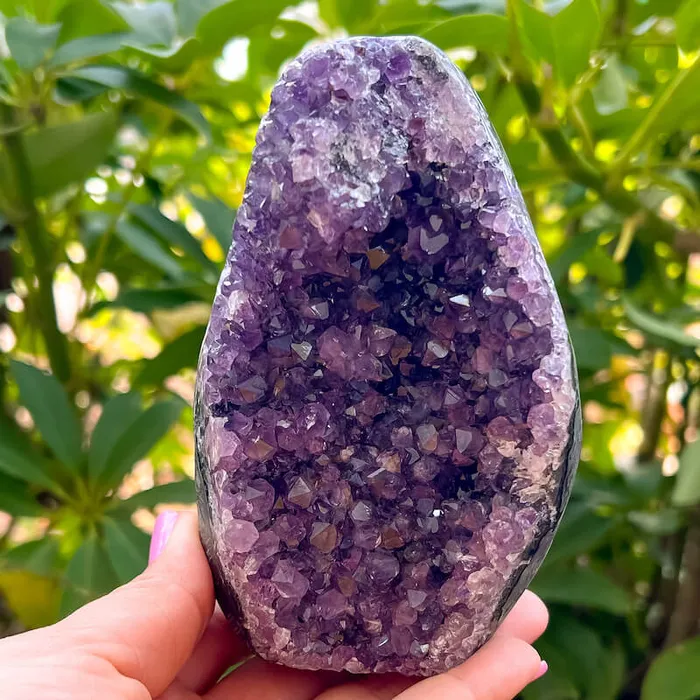 Magic Crystals Charm Necklaces Polished Amethyst Geode Cluster Cathedral Amethyst Group 1