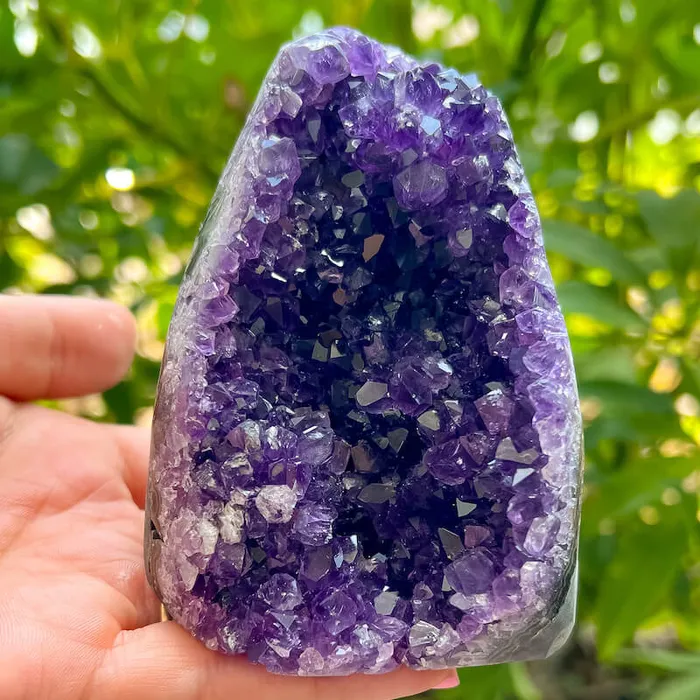 Magic Crystals Charm Necklaces Polished Amethyst Geode Cluster Cathedral Amethyst Group 1