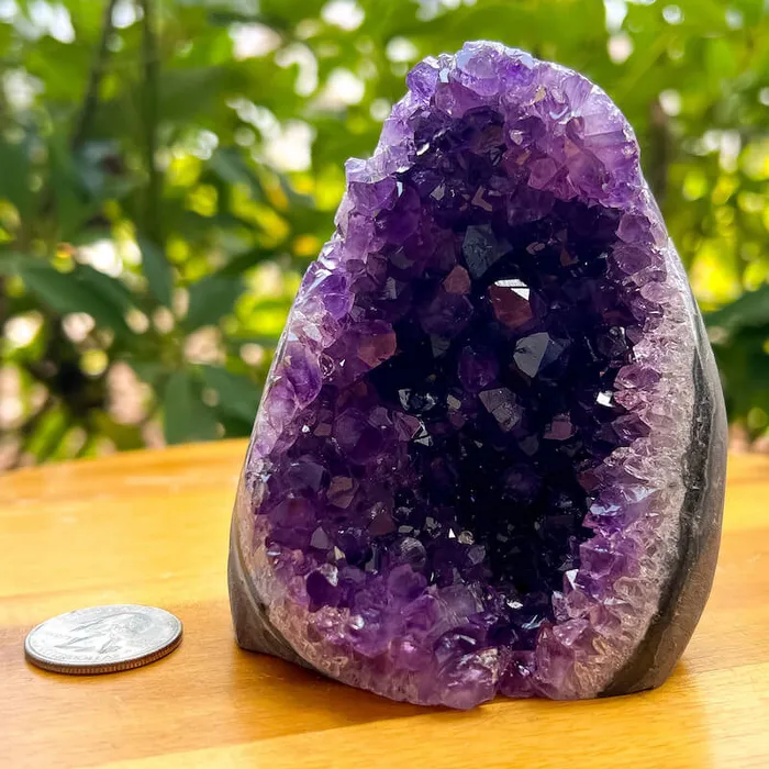 Magic Crystals Charm Necklaces Polished Amethyst Geode Cluster Cathedral Amethyst Group 1