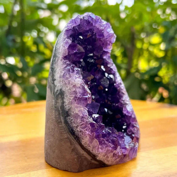 Magic Crystals Charm Necklaces Polished Amethyst Geode Cluster Cathedral Amethyst Group 1