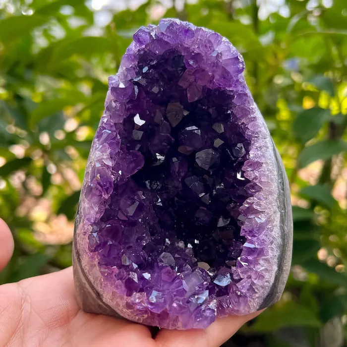 Magic Crystals Charm Necklaces Polished Amethyst Geode Cluster Cathedral Amethyst Group 1