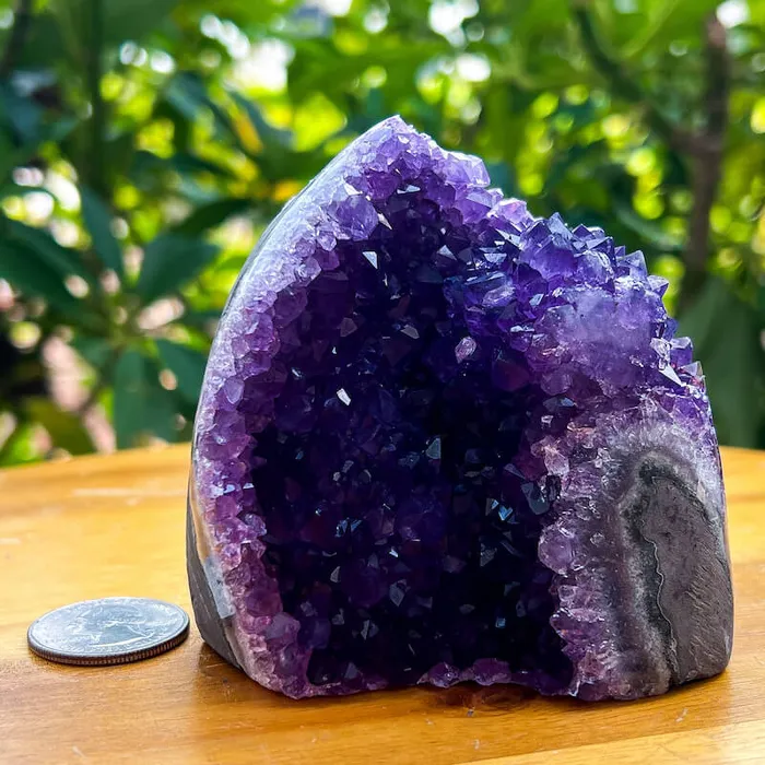 Magic Crystals Charm Necklaces Polished Amethyst Geode Cluster Cathedral Amethyst Group 1