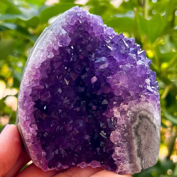 Magic Crystals Charm Necklaces Polished Amethyst Geode Cluster Cathedral Amethyst Group 1