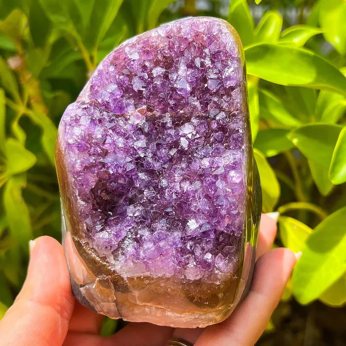 Magic Crystals Charm Necklaces Polished Amethyst Geode Cluster Cathedral Amethyst Group 1