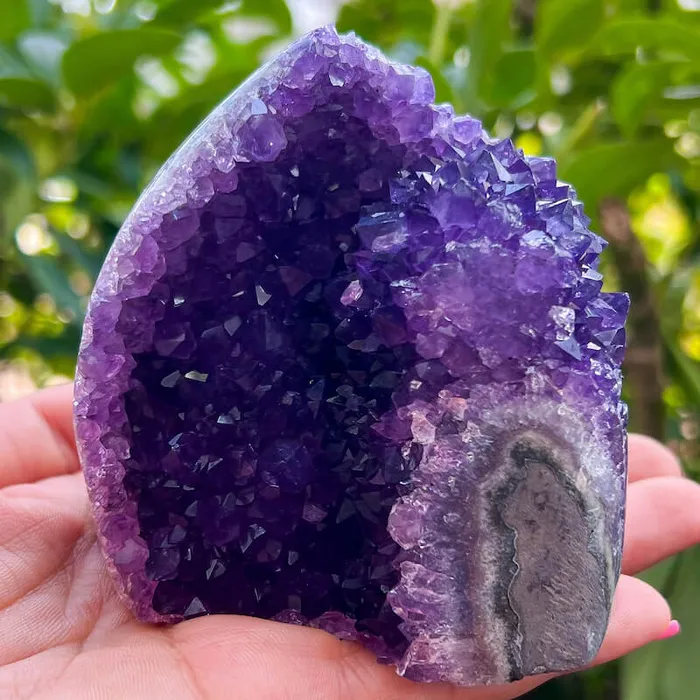 Magic Crystals Charm Necklaces Polished Amethyst Geode Cluster Cathedral Amethyst Group 1