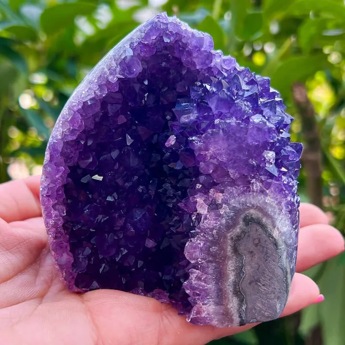 Magic Crystals Charm Necklaces Polished Amethyst Geode Cluster Cathedral Amethyst Group 1