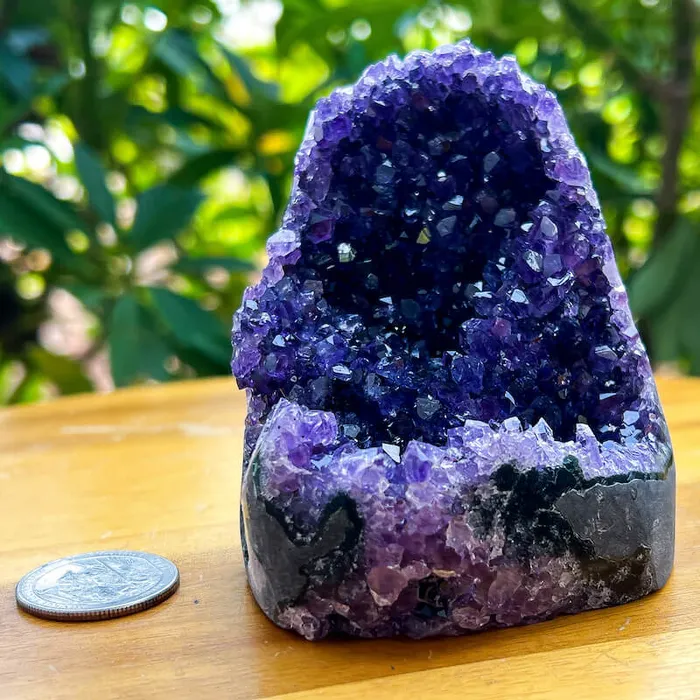 Magic Crystals Charm Necklaces Polished Amethyst Geode Cluster Cathedral Amethyst Group 1