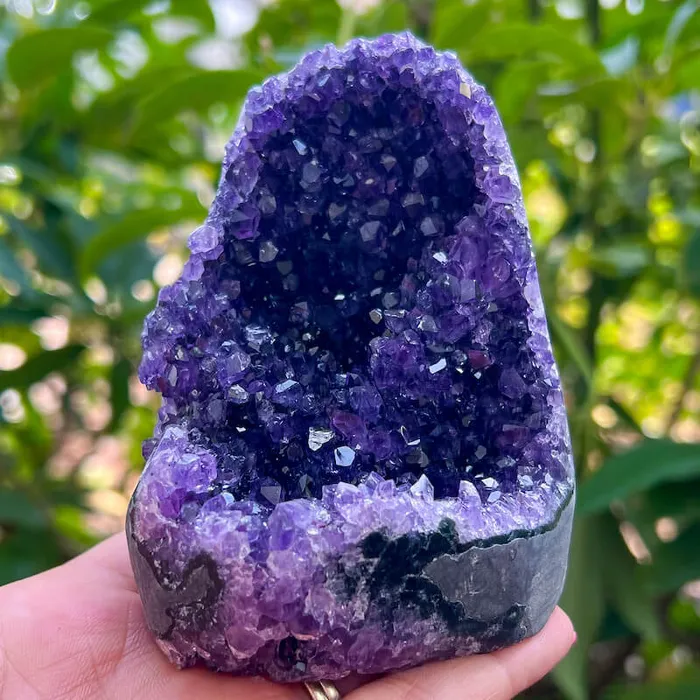 Magic Crystals Charm Necklaces Polished Amethyst Geode Cluster Cathedral Amethyst Group 1