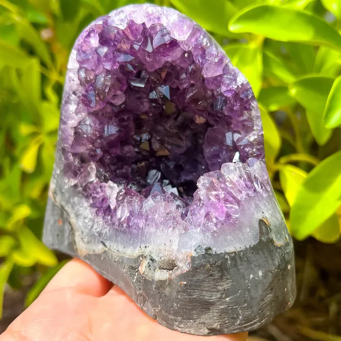 Magic Crystals Charm Necklaces Polished Amethyst Geode Cluster Cathedral Amethyst Group 1