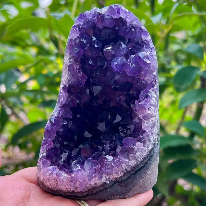 Magic Crystals Charm Necklaces Polished Amethyst Geode Cluster Cathedral Amethyst Group 1