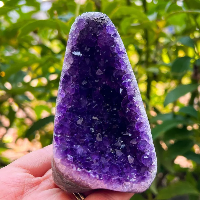 Magic Crystals Charm Necklaces Polished Amethyst Geode Cluster Cathedral Amethyst Group 1