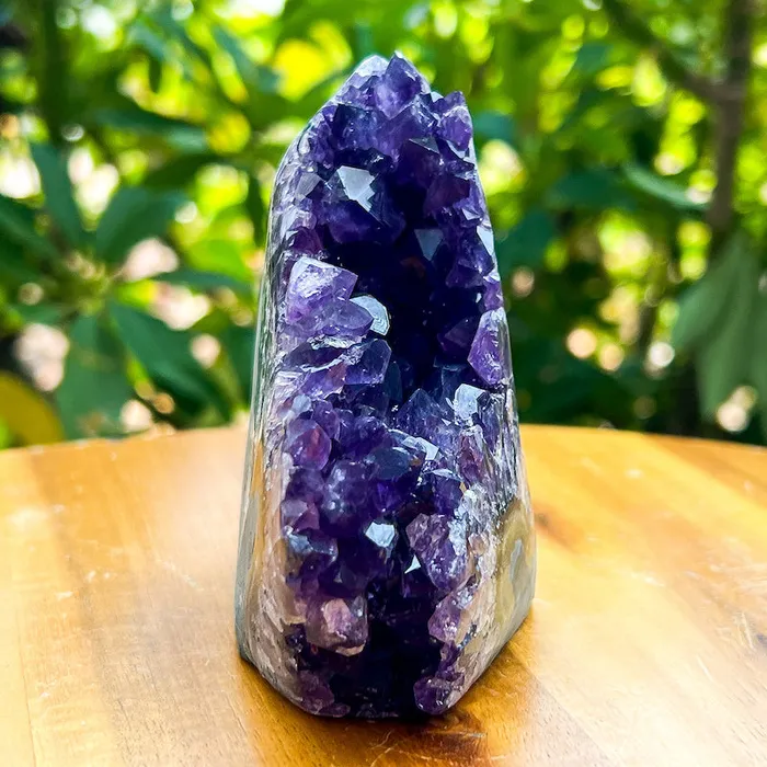 Magic Crystals Charm Necklaces Polished Amethyst Geode Cluster Cathedral Amethyst Group 1