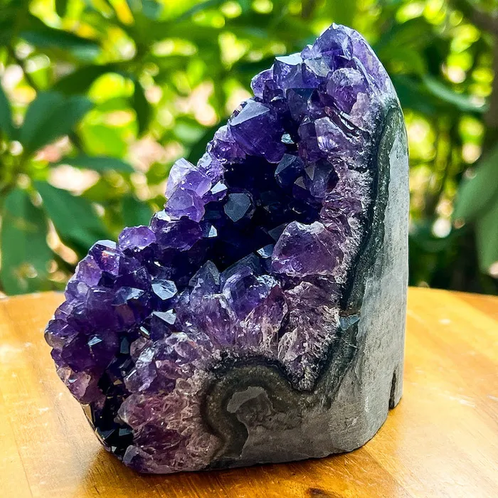 Magic Crystals Charm Necklaces Polished Amethyst Geode Cluster Cathedral Amethyst Group 1