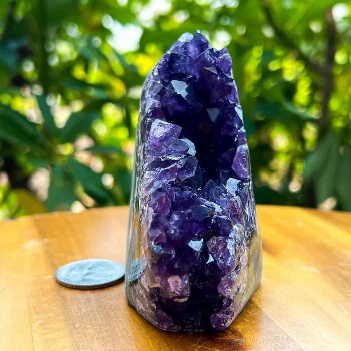 Magic Crystals Charm Necklaces Polished Amethyst Geode Cluster Cathedral Amethyst Group 1