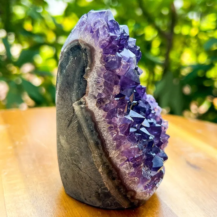 Magic Crystals Charm Necklaces Polished Amethyst Geode Cluster Cathedral Amethyst Group 1