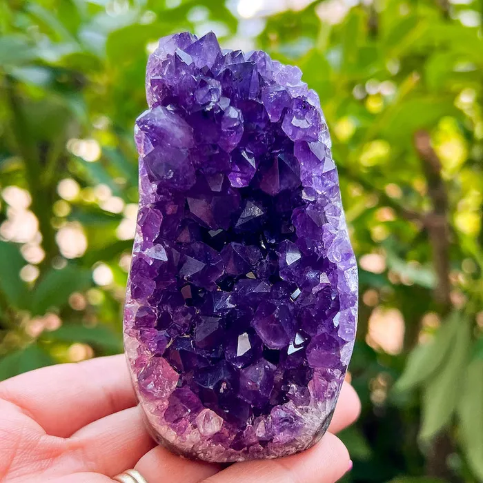 Magic Crystals Charm Necklaces Polished Amethyst Geode Cluster Cathedral Amethyst Group 1
