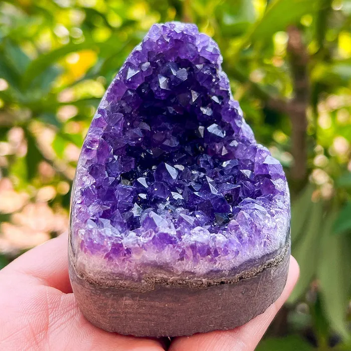 Magic Crystals Charm Necklaces Polished Amethyst Geode Cluster Cathedral Amethyst Group 1