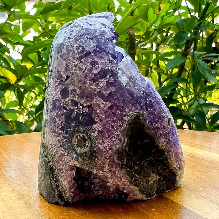 Magic Crystals Charm Necklaces Polished Amethyst Geode Cluster Cathedral Amethyst Group 1